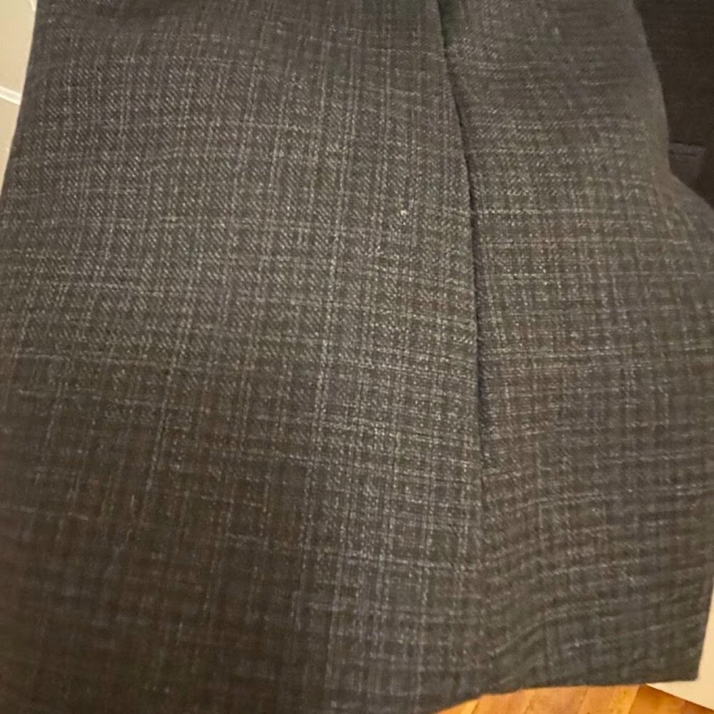 Hart Schaffner Marx Gray Plaid Australian Wool Suit Coat‎ Pants 44R Formal Work - Picture 6 of 14